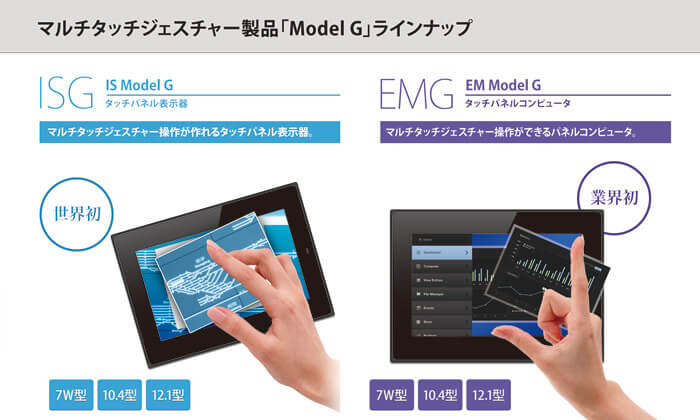 ジェスチャー操作対応モデル「Model Gシリーズ」